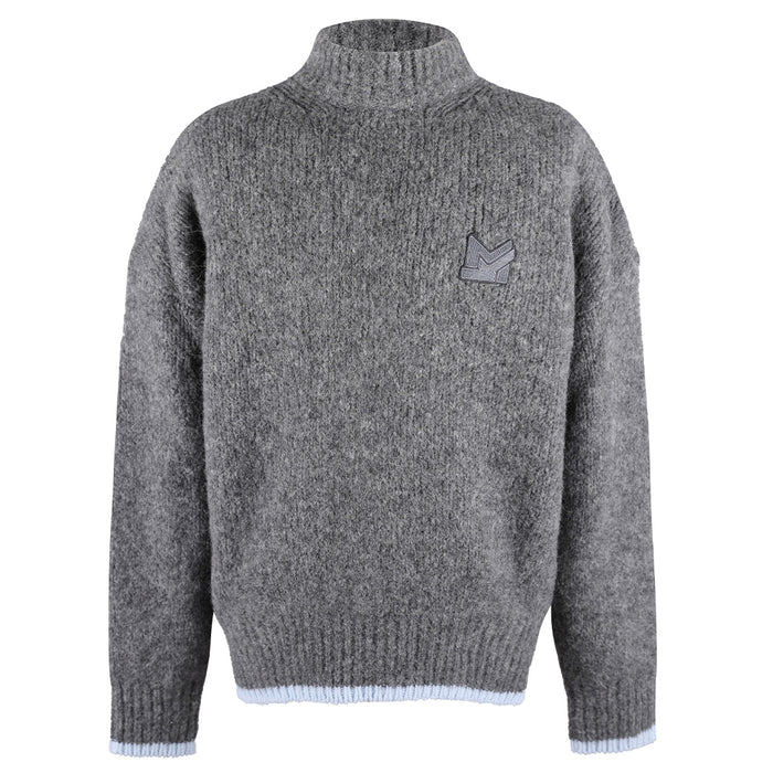 Maison Kitsune Men's Logo Patch High Neck Sweater HW00538KT1040 H150