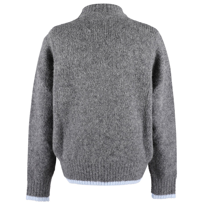 Maison Kitsune Men's Logo Patch High Neck Sweater HW00538KT1040 H150