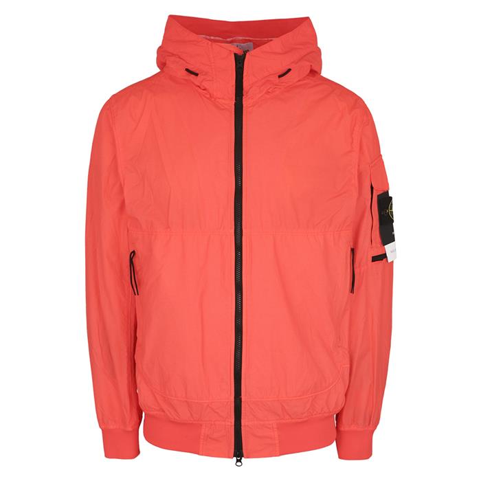 STONE ISLAND Green Cotton Zip Jacket