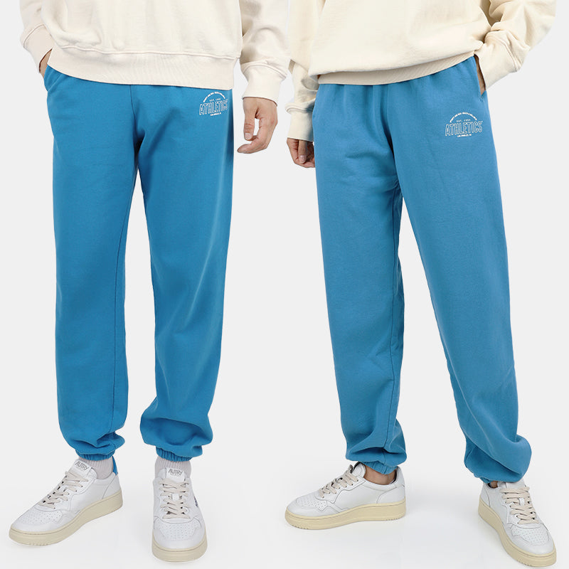 SPORTY&RICH Ocean White Unisex Athletic Jogger Sweatpants