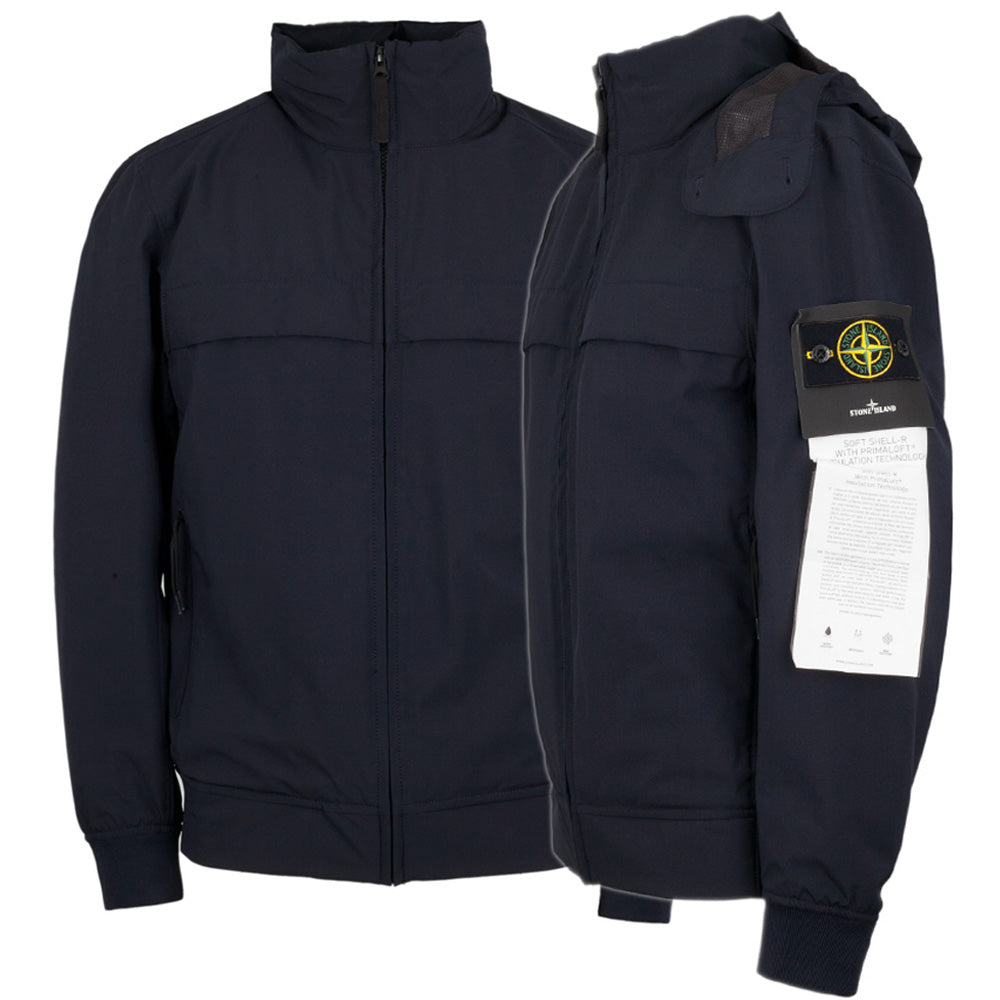 STONE ISLAND Black Nylon Bomber Jacket for Men