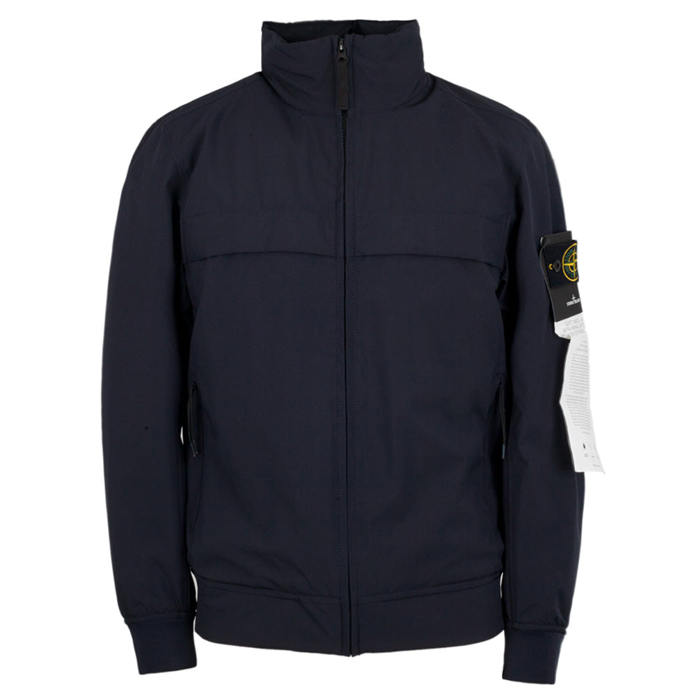 STONE ISLAND Black Nylon Bomber Jacket for Men