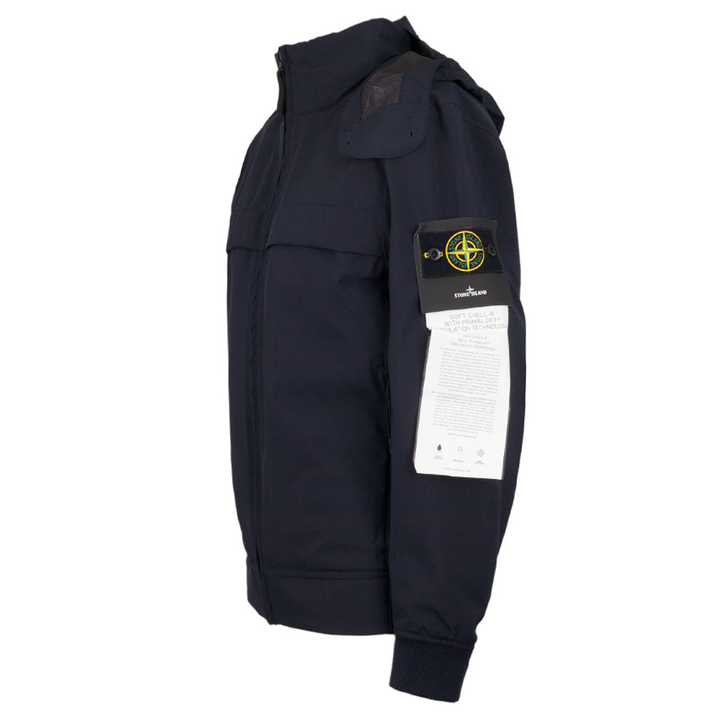STONE ISLAND Black Nylon Bomber Jacket for Men
