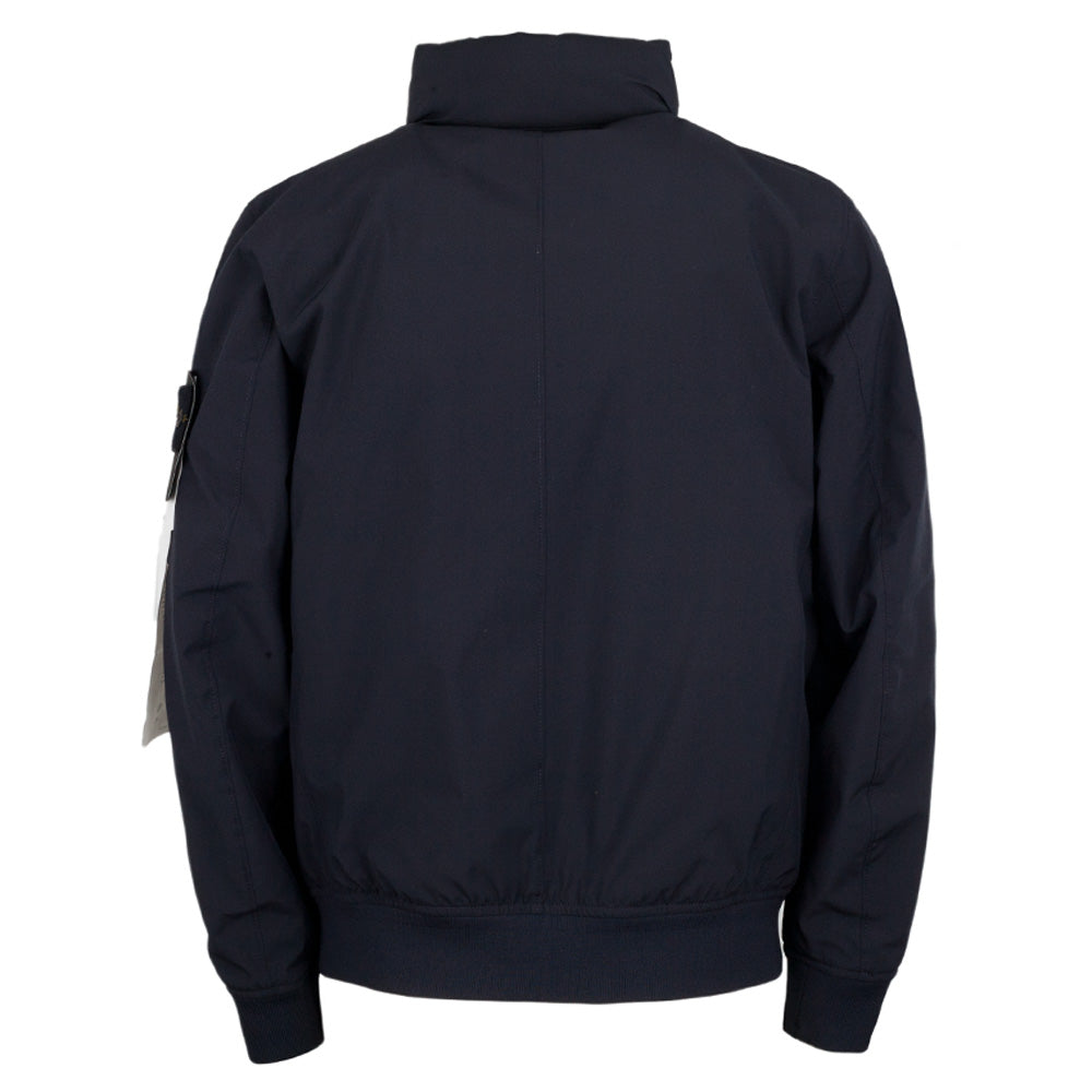 STONE ISLAND Black Nylon Bomber Jacket for Men