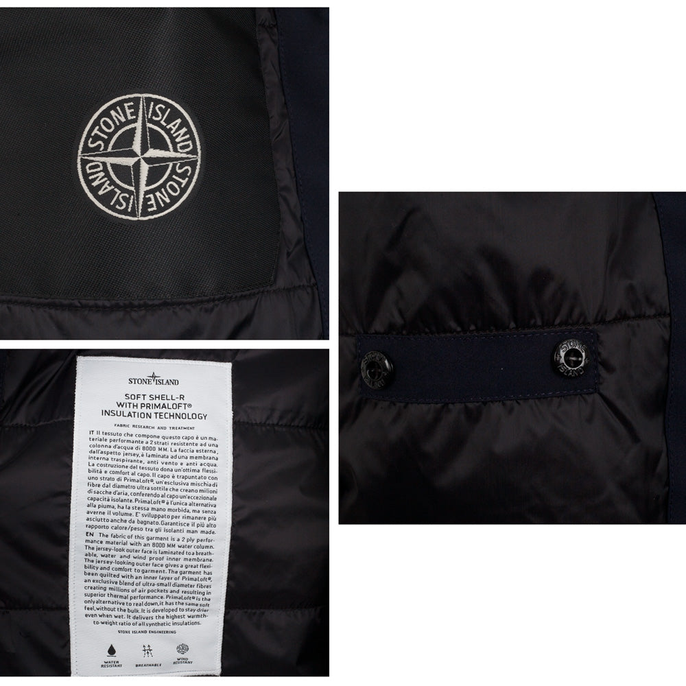 STONE ISLAND Black Nylon Bomber Jacket for Men