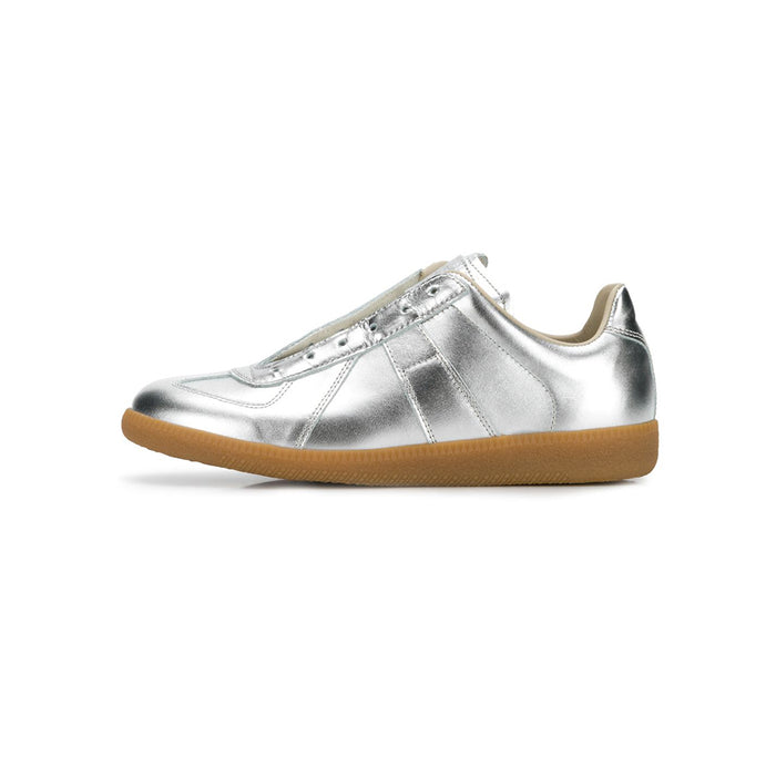 Maison Margiela Silver Slip-On Low Top Sneakers