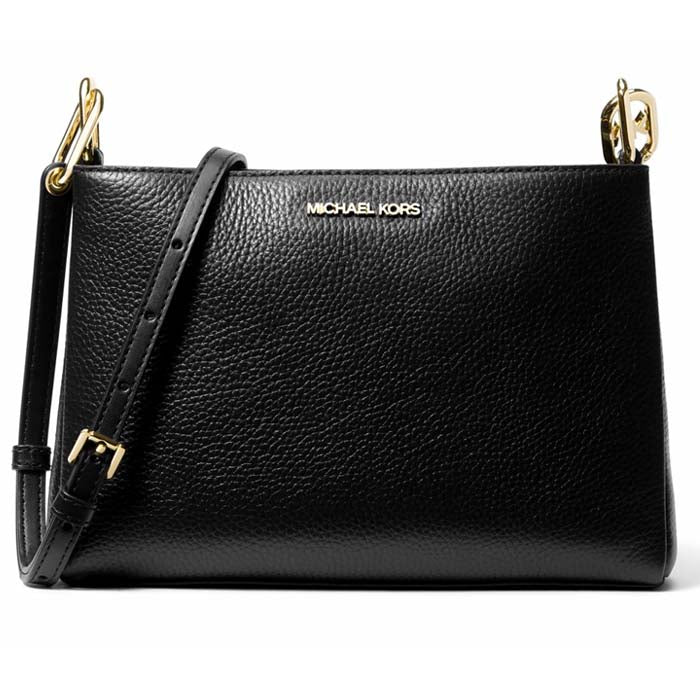 Michael Kors Trisha Medium Pebbled Leather Crossbody Bag