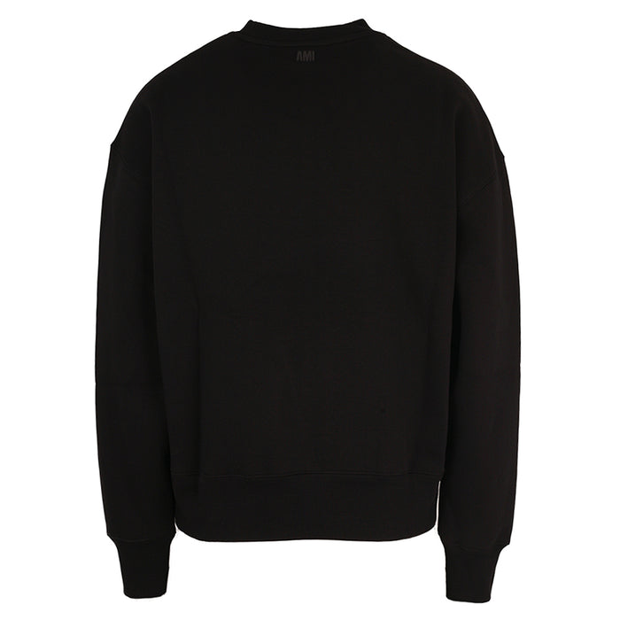 AMI Loose Fit Fleece Sweatshirt Men Black