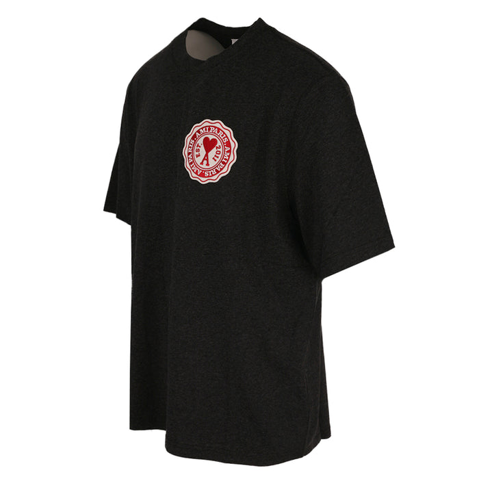 AMI Oversized Short Sleeve T-Shirt Men’s Black Cotton