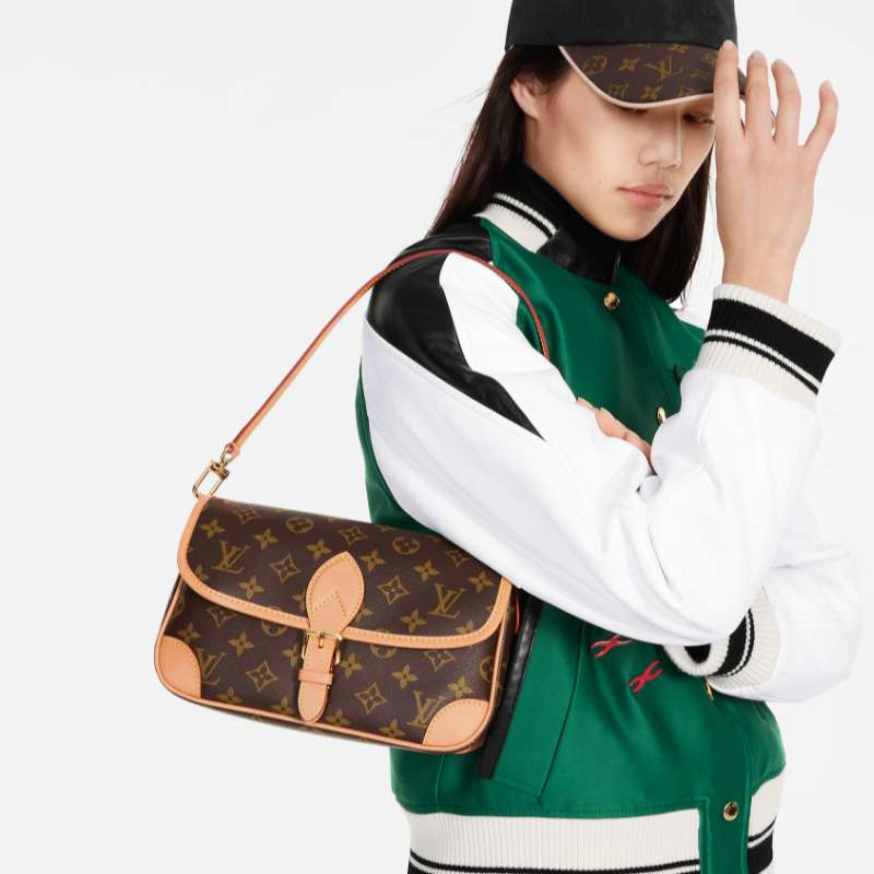 Louis Vuitton Diane Monogram Canvas Women's Crossbody Shoulder Bag M45985