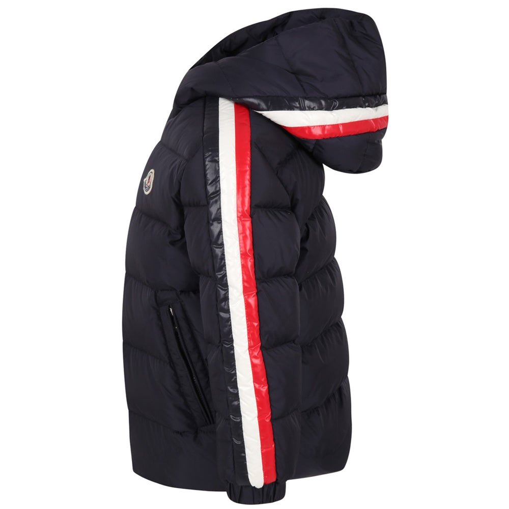 Moncler Kids Women Logo Hooded Down Jacket 1A000 19 68352 742
