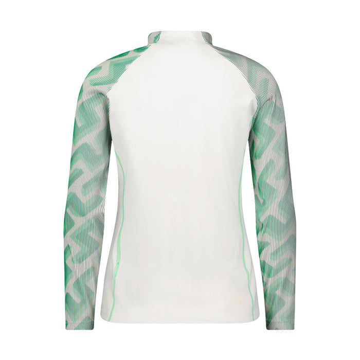 J LINDEBERG Jun 3D Sleeve Golf Zip-Up T-Shirt White