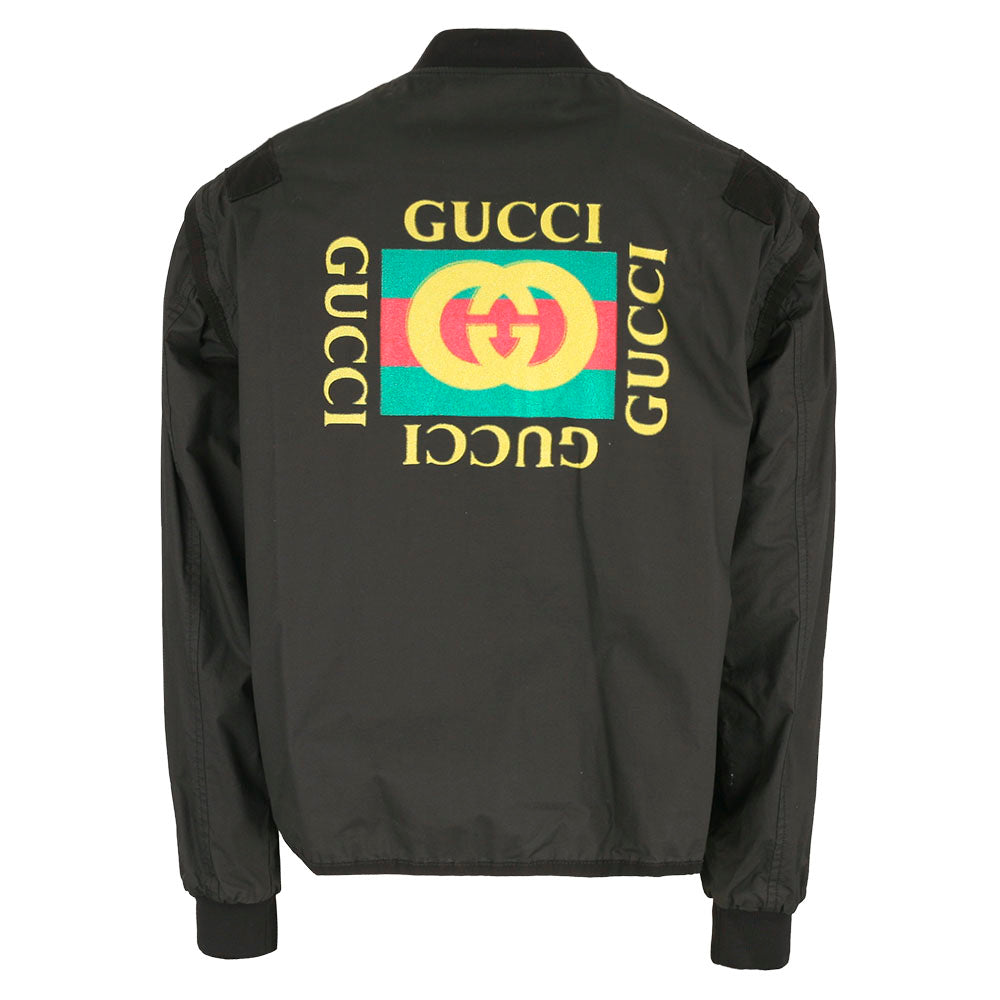 GUCCI Men's Logo Bomber Jacket 544656 XDAEV 1868