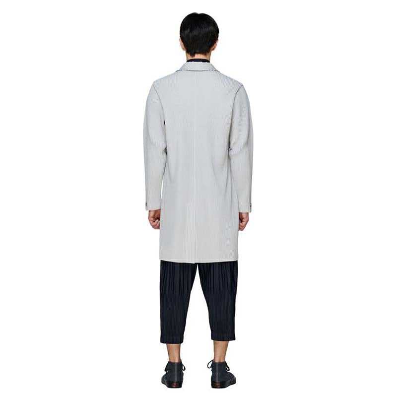 Issey Miyake Homme Plisse Pleated Men's Coat JD202