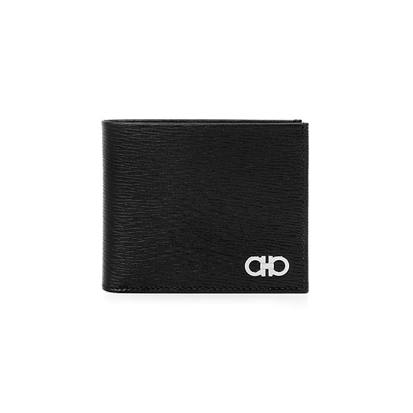 Ferragamo Black Leather Bifold Wallet for Men A065 0685986