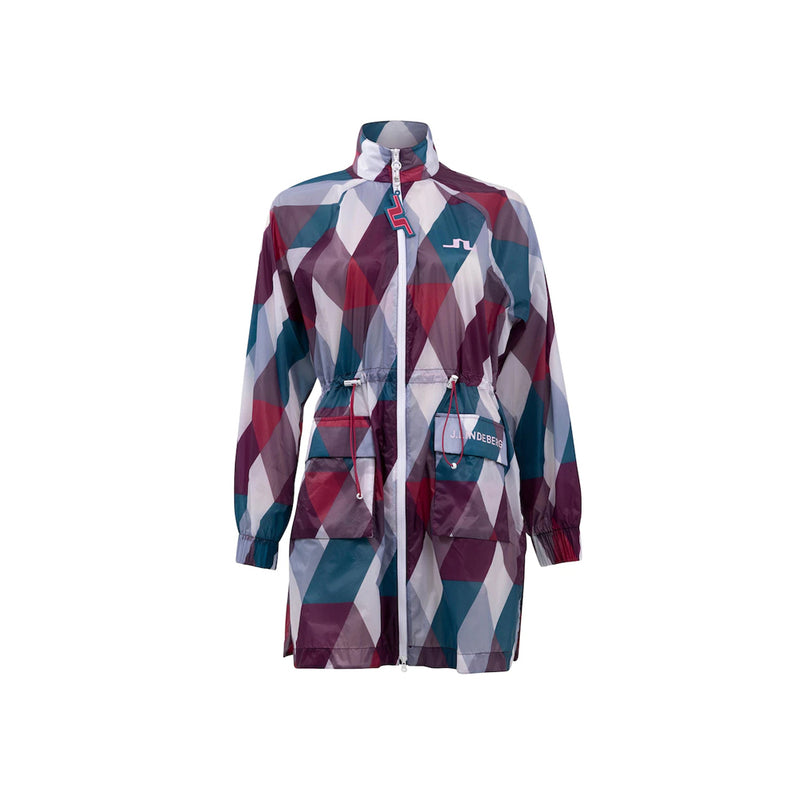 J LINDEBERG Eloise Argyle Golf Jacket Multi Color
