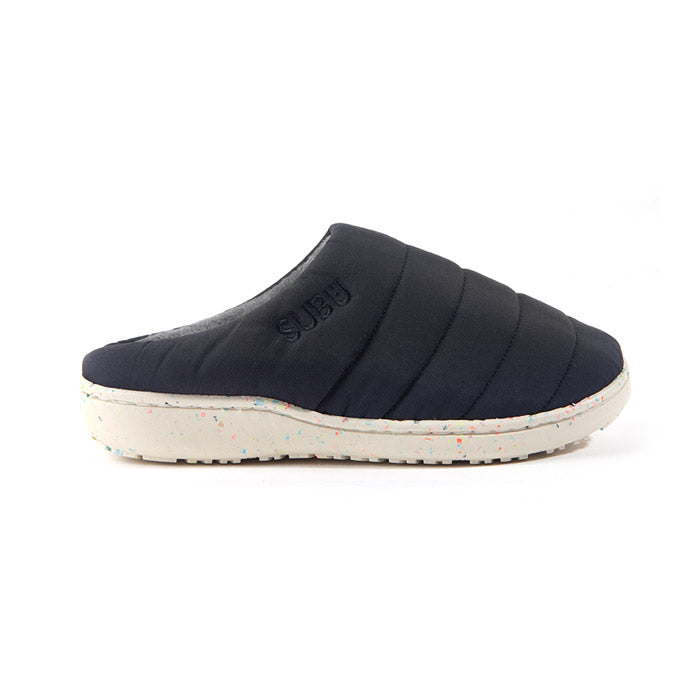 SUBU Recycled Padded Winter Down Slippers Black