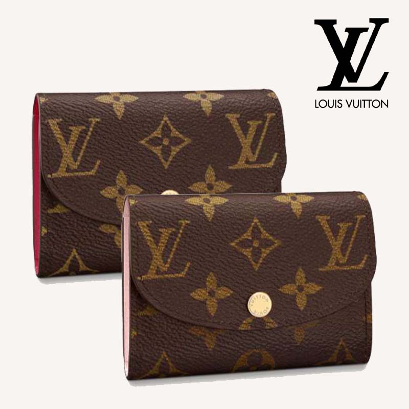 Louis Vuitton Monogram Canvas Rosalie Coin Purse Rose Ballerine M62361 M41939