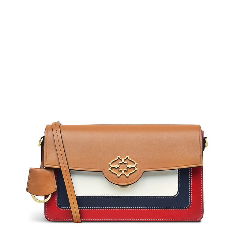 RADLEY LONDON Apsley Road Inlay Medium Flapover Crossbody Bag Crimson
