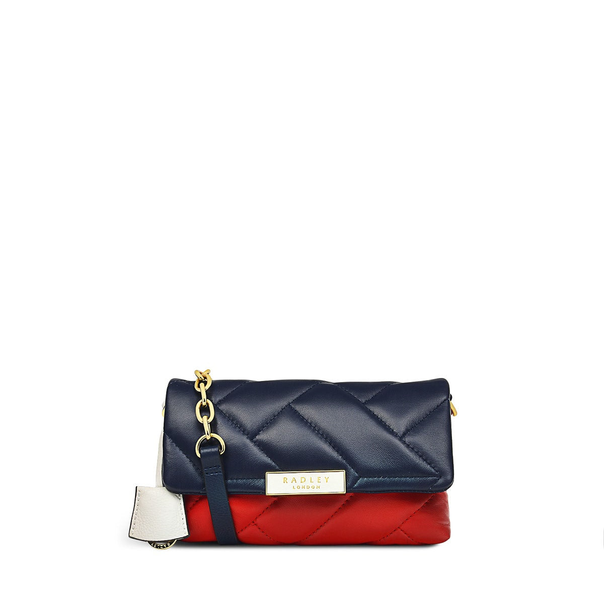 RADLEY LONDON Quilted Small Flapover Crossbody Bag Crimson