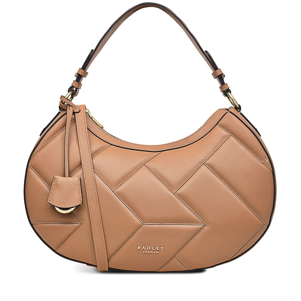 RADLEY LONDON Forest Way X-Large Quilted Medium Zip-Top Multiway Bag Butterscotc