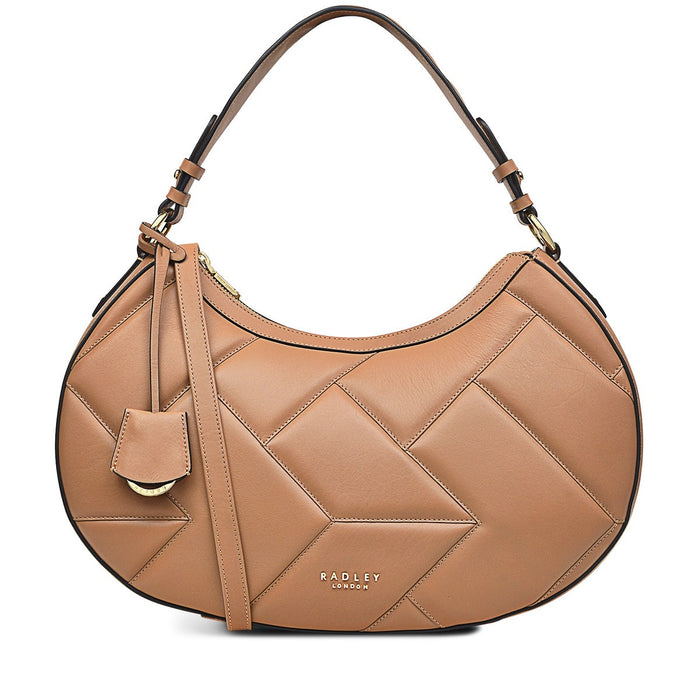 RADLEY LONDON Forest Way X-Large Quilted Medium Zip-Top Multiway Bag Butterscotc