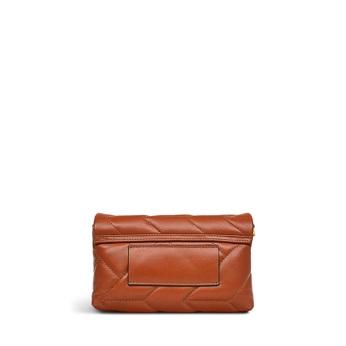 RADLEY LONDON Quilted Small Flapover Crossbody Bag Ginger Biscuit