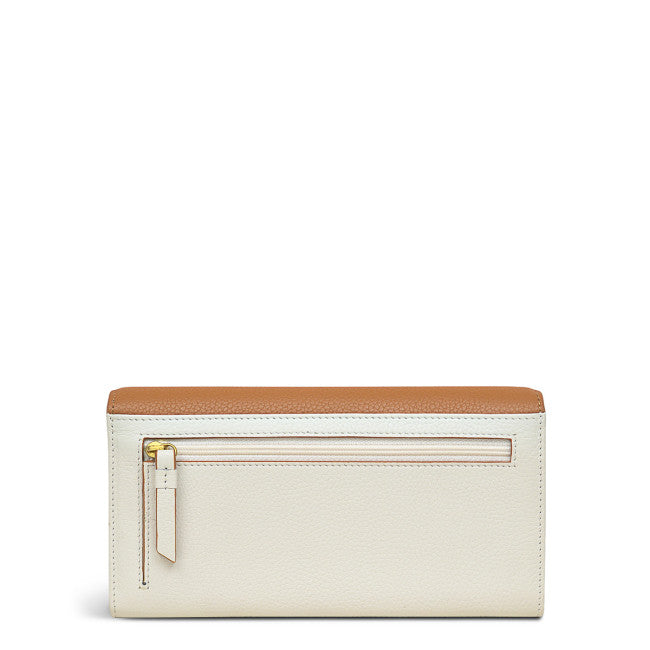 RADLEY LONDON Lune Street Color Block Large Flapover Matinee Wallet Chalk