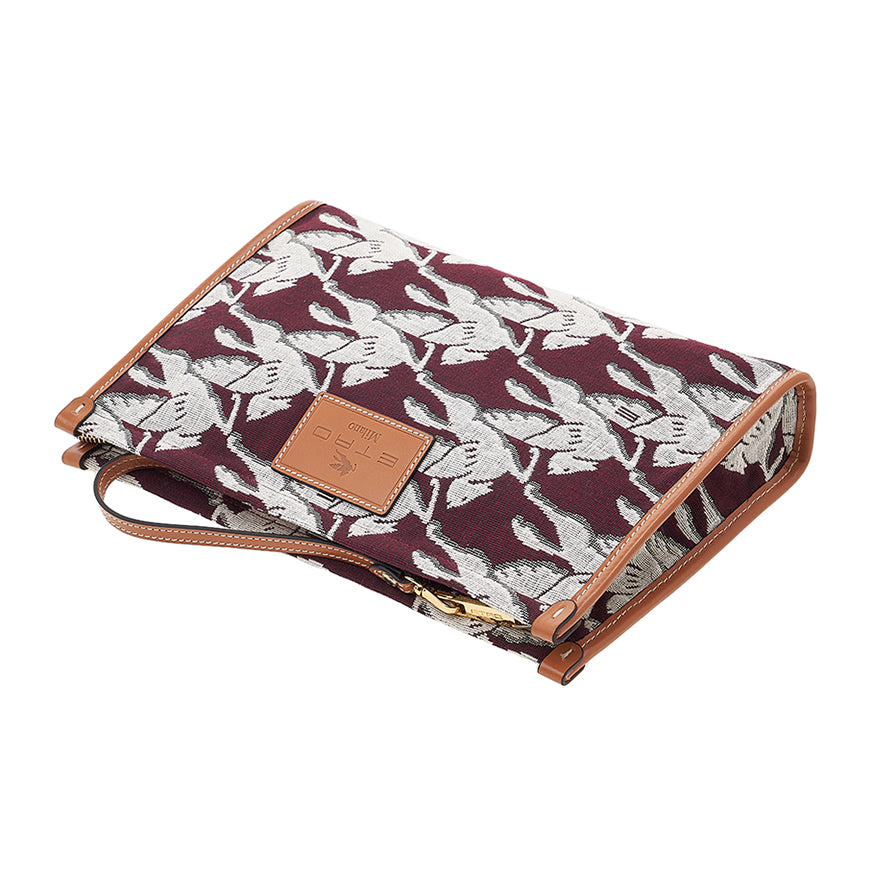 Etro Pegasus Leather Clutch for Women 1H783 8627 300 1