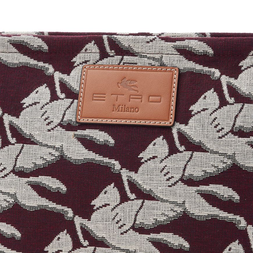 Etro Pegasus Leather Clutch for Women 1H783 8627 300 1