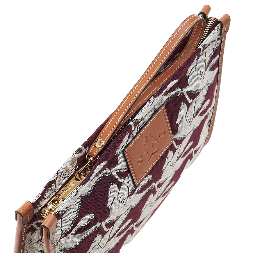 Etro Pegasus Leather Clutch for Women 1H783 8627 300 1