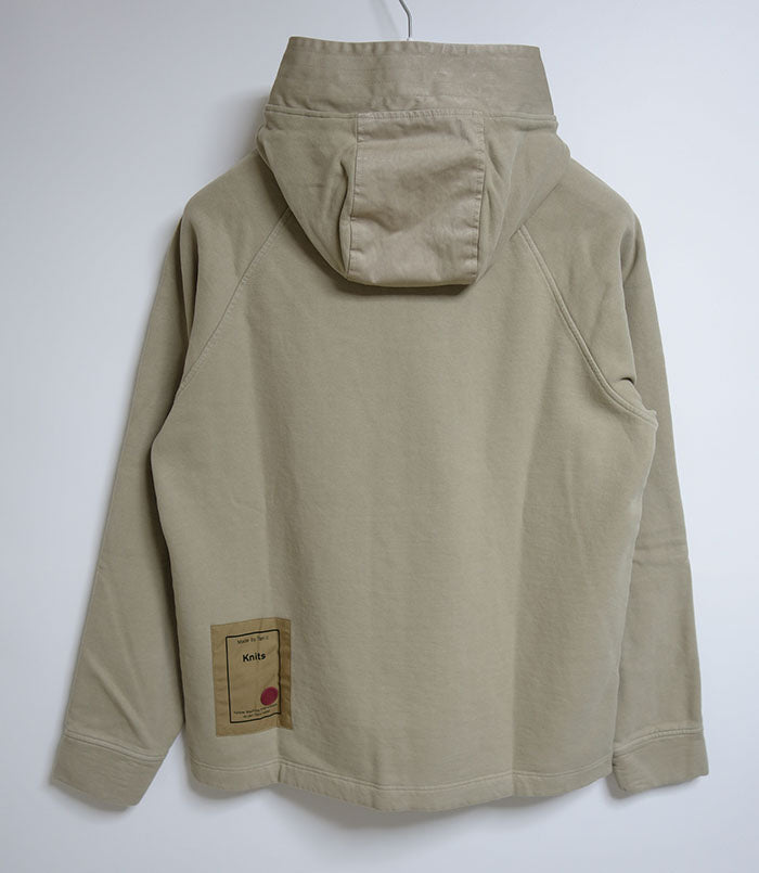 Ten C Men's Beige Half-Zip Hooded Anorak 22CTCUF08147