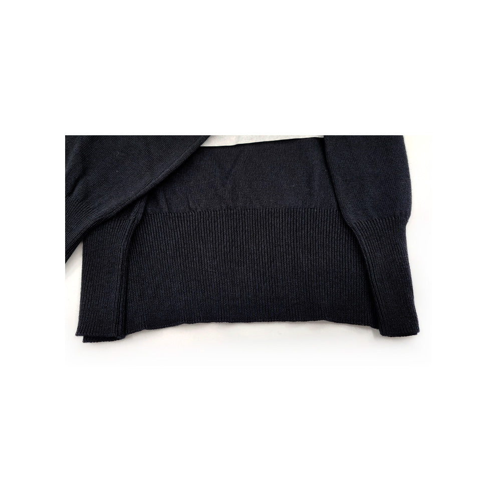 Vivienne Westwood BEA Jumper Black Long Sleeve Round Neck Knit