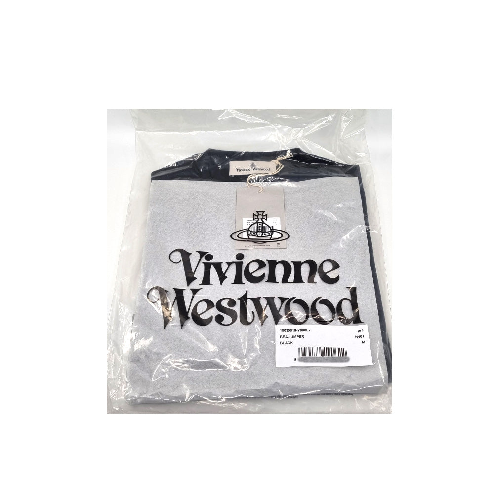 Vivienne Westwood BEA Jumper Black Long Sleeve Round Neck Knit