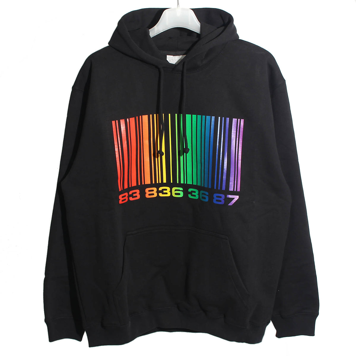 Vetements Unisex Black Rainbow Barcode Hoodie VL14HD250B 1606