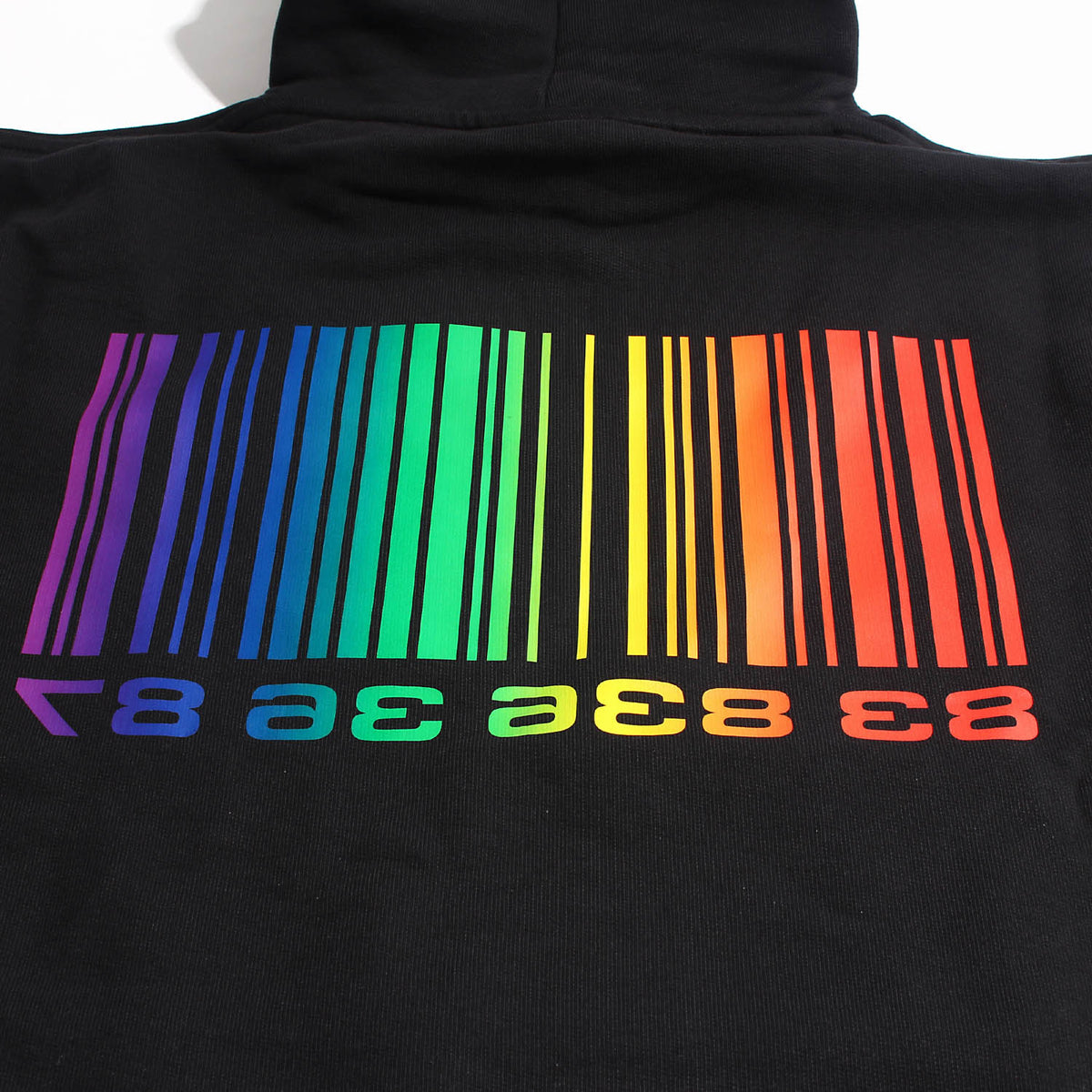 Vetements Unisex Black Rainbow Barcode Hoodie VL14HD250B 1606