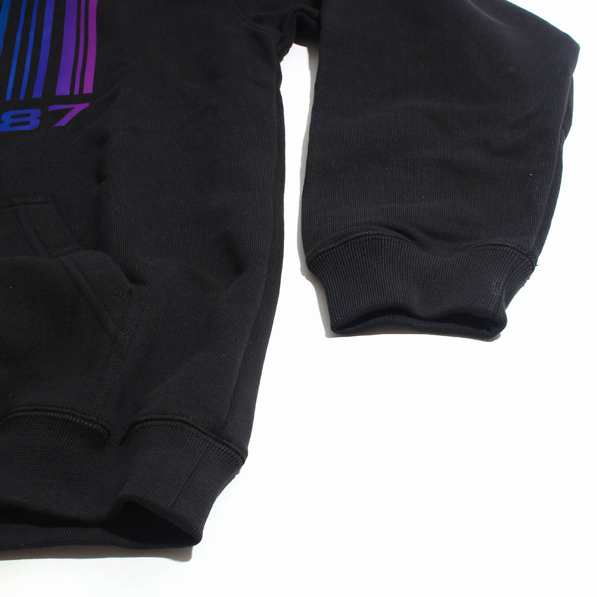 Vetements Unisex Black Rainbow Barcode Hoodie VL14HD250B 1606