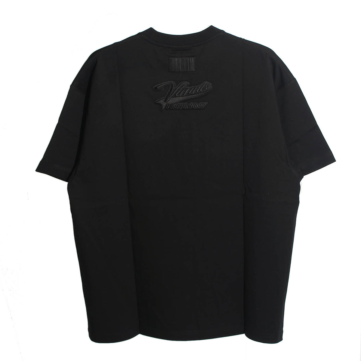 Vetements Unisex Embroidered Logo Black Short Sleeve T-Shirt VL14TR380B 1610
