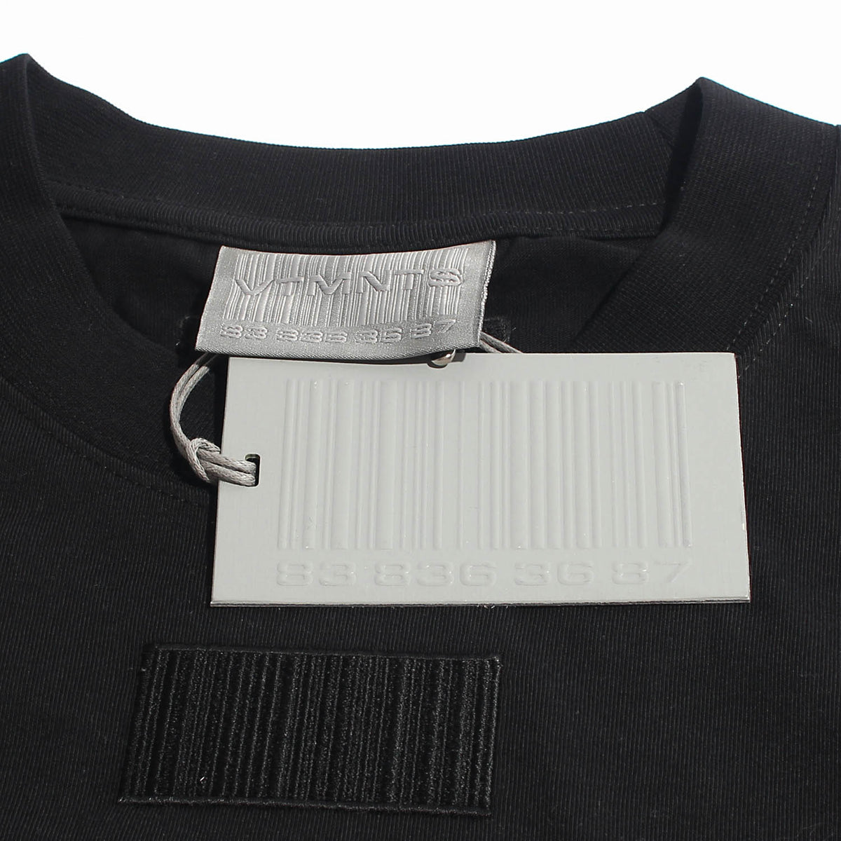 Vetements Unisex Embroidered Logo Black Short Sleeve T-Shirt VL14TR380B 1610