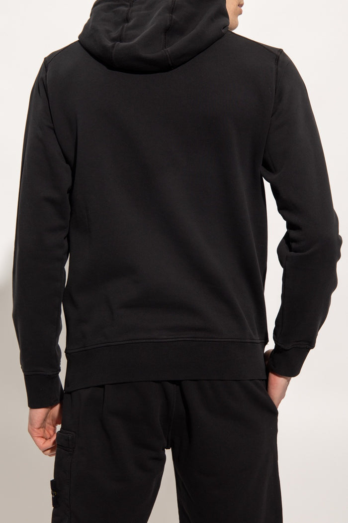 STONE ISLAND Micro Graphics One Logo Hoodie Sweatshirt Black Men