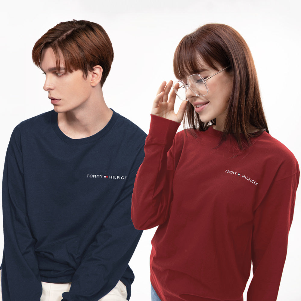 TOMMY HILFIGER Premium Lettering Long Sleeve Unisex T-Shirt