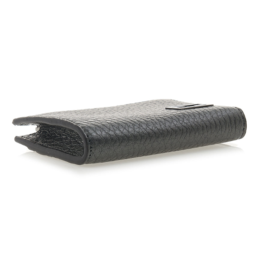 FENDI Logo Leather Card Holder Wallet for Men