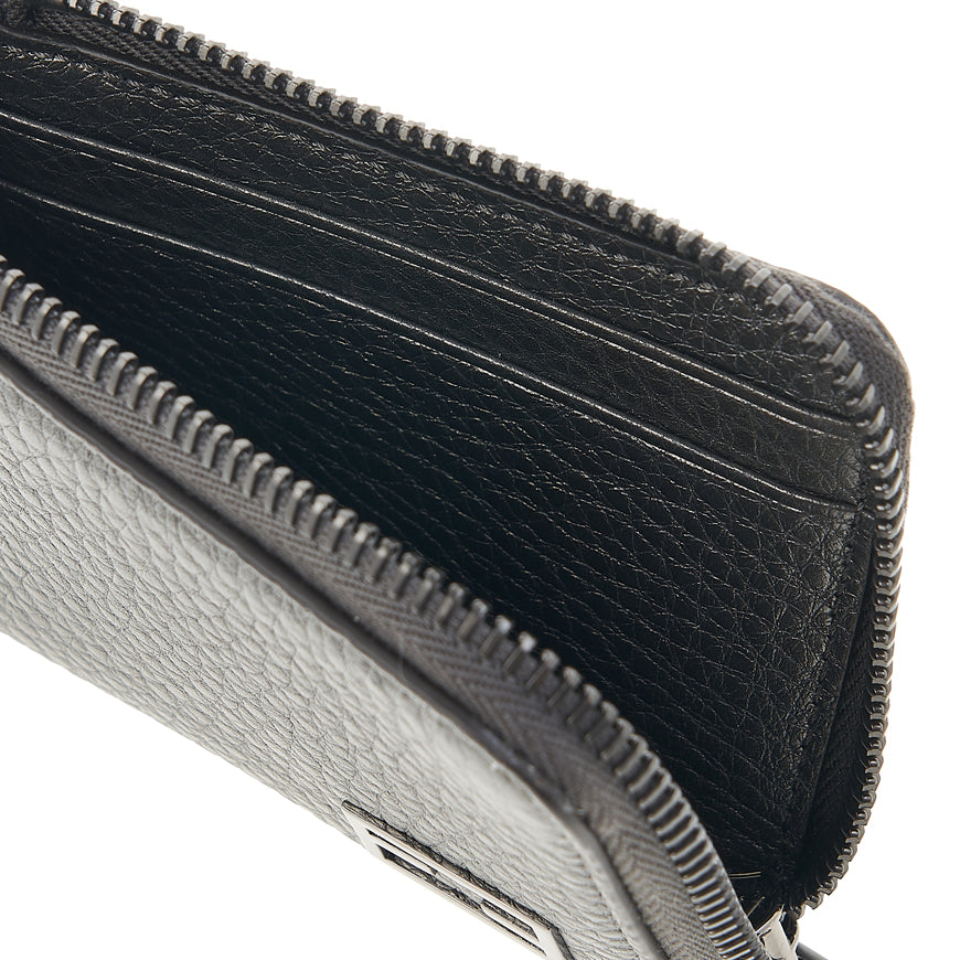FENDI Logo Leather Card Holder Wallet for Men
