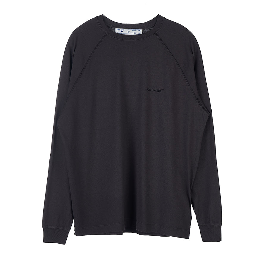 OFF WHITE Men's Diag Stripe Raglan T-Shirt OMAB067C99JER0011010