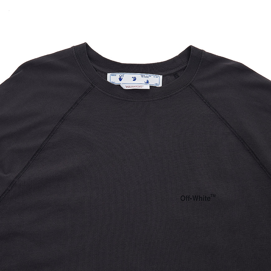 OFF WHITE Men's Diag Stripe Raglan T-Shirt OMAB067C99JER0011010