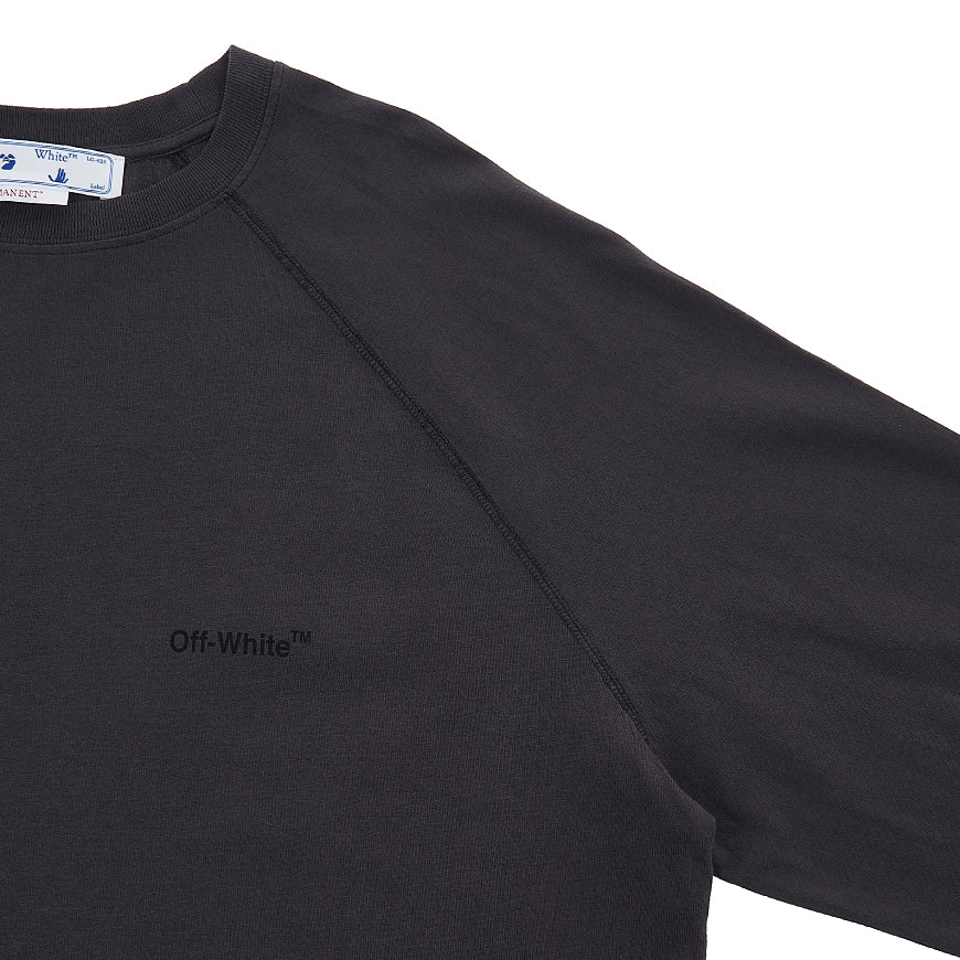 OFF WHITE Men's Diag Stripe Raglan T-Shirt OMAB067C99JER0011010