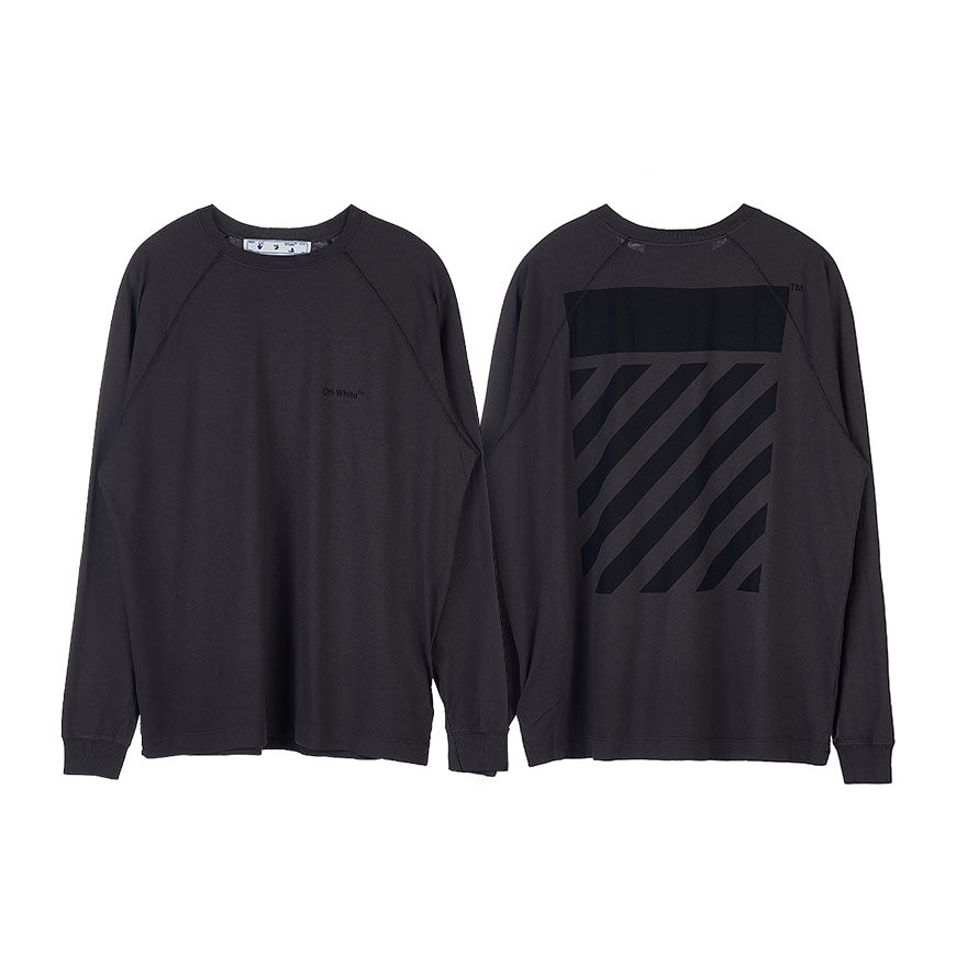 OFF WHITE Men's Diag Stripe Raglan T-Shirt OMAB067C99JER0011010