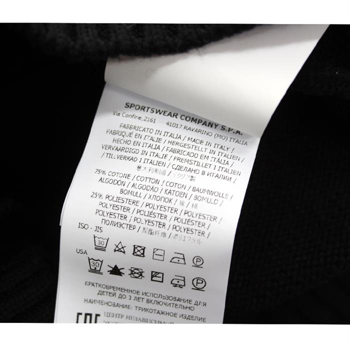 STONE ISLAND Womens Round Neck Knit Sweater with Logo Patch