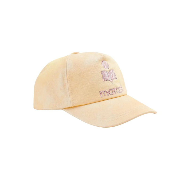Isabel Marant Yellow TYRON Logo Embroidered Cap