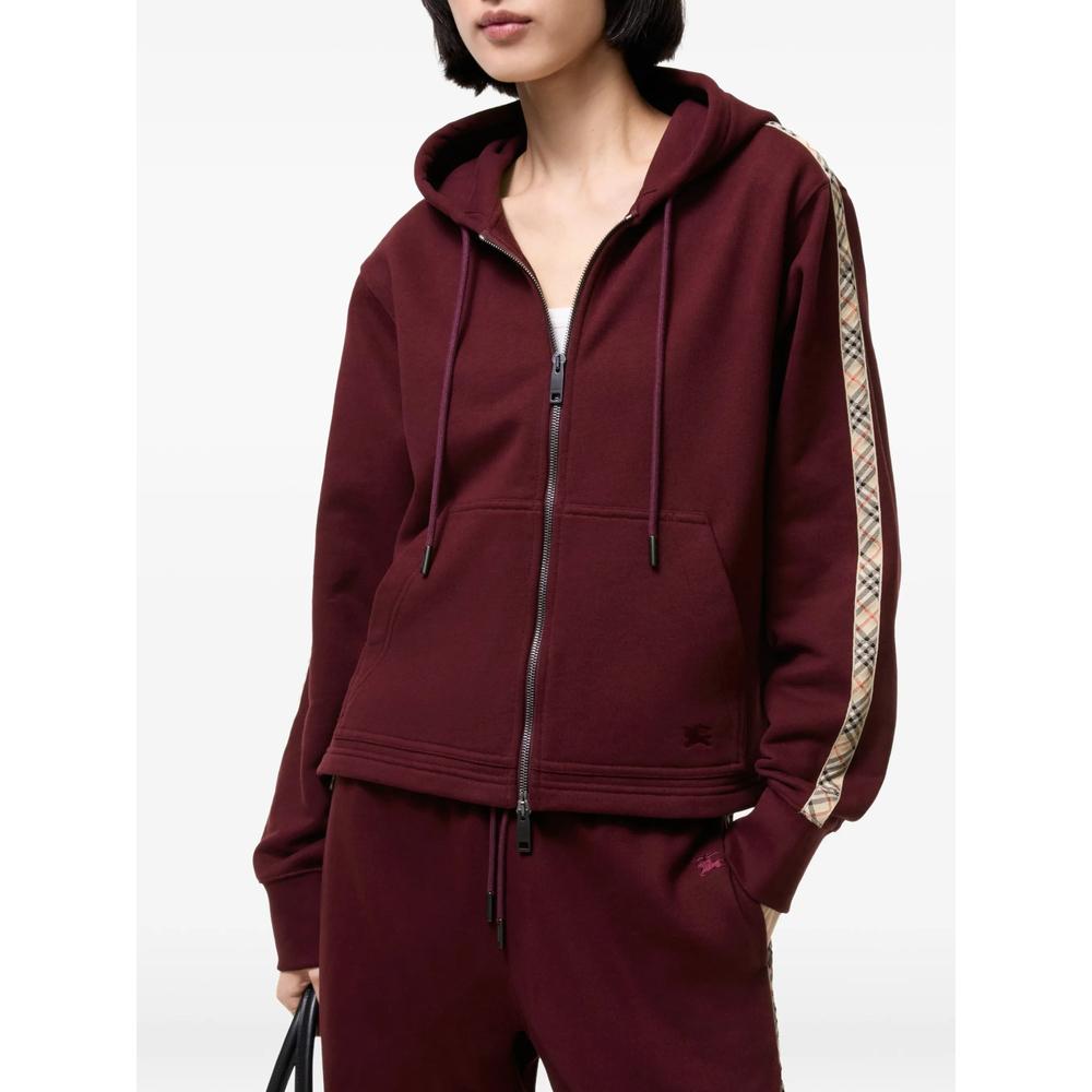 BURBERRY Beige Wool Cashmere Knit Zip-Up Sweater